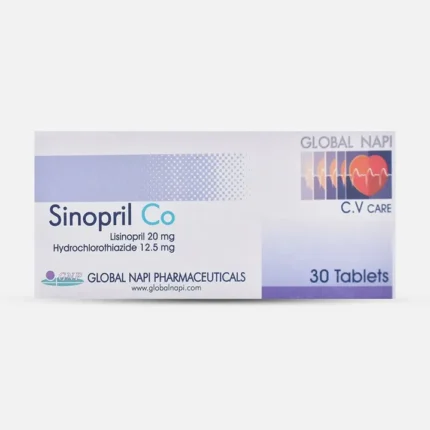 سينوبريل كو لعلاج ارتفاع ضغط الدم 20/12.5مج | 30 قرص