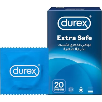 ديوريكس | واقيات ذكرية اكسترا سيف | 20قطعة